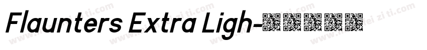 Flaunters Extra Ligh字体转换